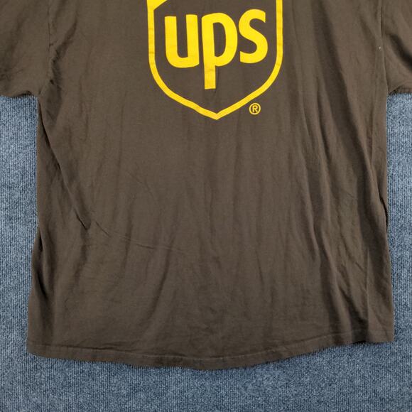 UPS Employee Uniform T Shirt Mens Size 2XL Brown United As One Big Logo - Picture 11 of 14